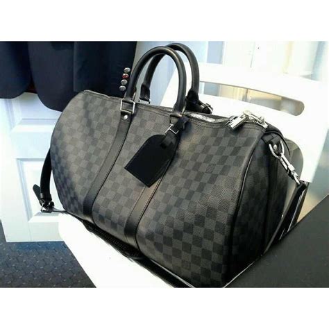 black glossy louis vuitton bag|Louis Vuitton black checkered bag.